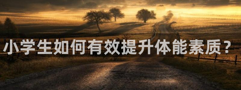 MK体育官网下载平台:小学生如何有效提升体能素质?